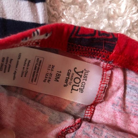 Carters 18 month pajamas 4pc set fire truck - Picture 5 of 7